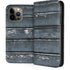 Chipped Blue Wood iPhone 14 Pro Max Folio Case