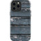Chipped Blue Wood iPhone 14 Pro Max Impact Case