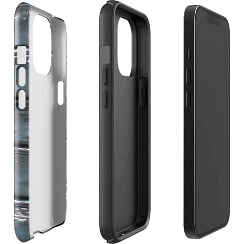 Chipped Blue Wood iPhone 14 Pro Max Impact Case