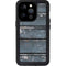 Chipped Blue Wood iPhone 14 Pro Waterproof Case