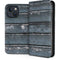 Chipped Blue Wood iPhone 15 Plus Folio Case