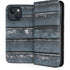 Chipped Blue Wood iPhone 15 Plus Folio Case