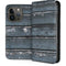 Chipped Blue Wood iPhone 15 Pro Folio Case