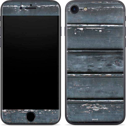 Chipped Blue Wood iPhone 7 Skin