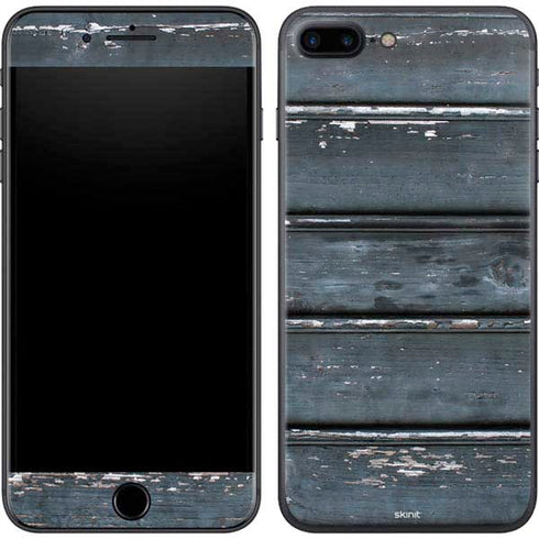 Chipped Blue Wood iPhone 8 Plus Skin