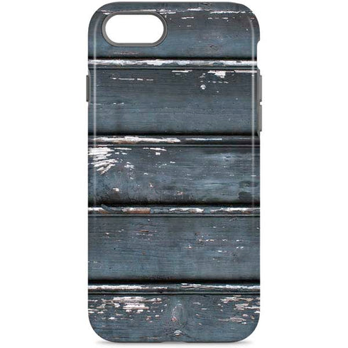 Chipped Blue Wood iPhone 8 Pro Case