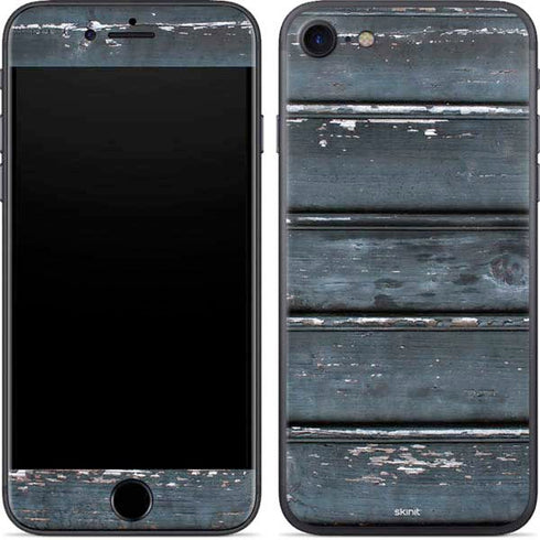 Chipped Blue Wood iPhone 8 Skin