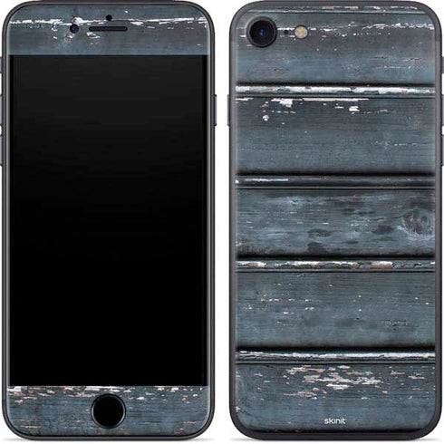 Chipped Blue Wood iPhone SE (2nd & 3rd Gen) Skin
