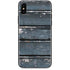 Chipped Blue Wood iPhone X Skin