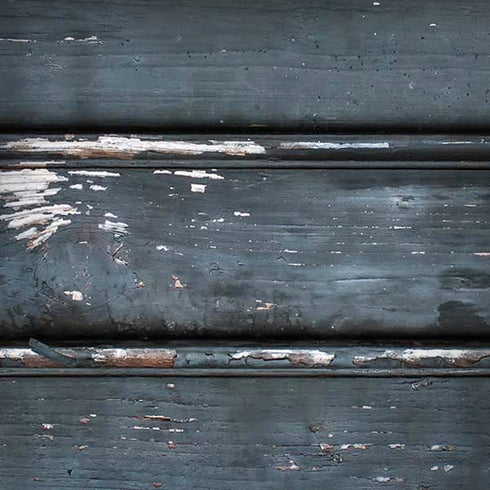 Chipped Blue Wood iPhone X Skin