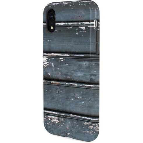Chipped Blue Wood iPhone XR Pro Case