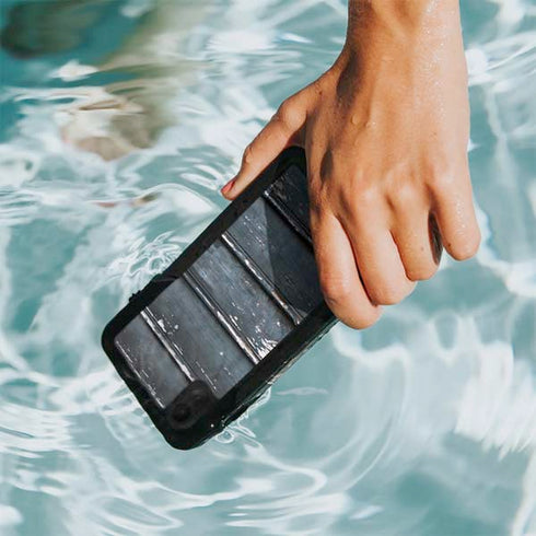 Chipped Blue Wood iPhone XR Waterproof Case