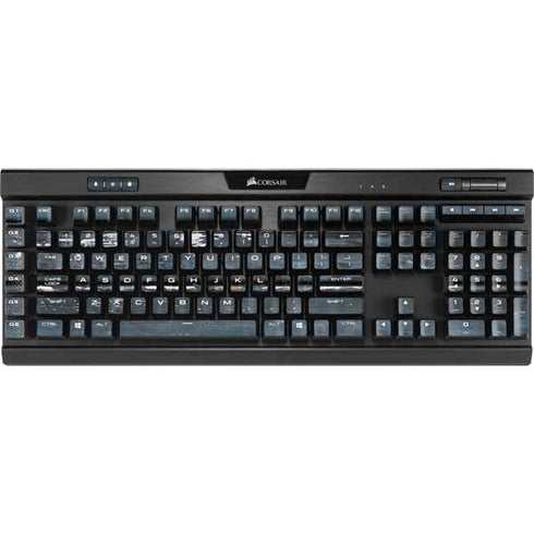 Chipped Blue Wood K95 RGB PLATINUM Mechanical Gaming Keyboard Skin