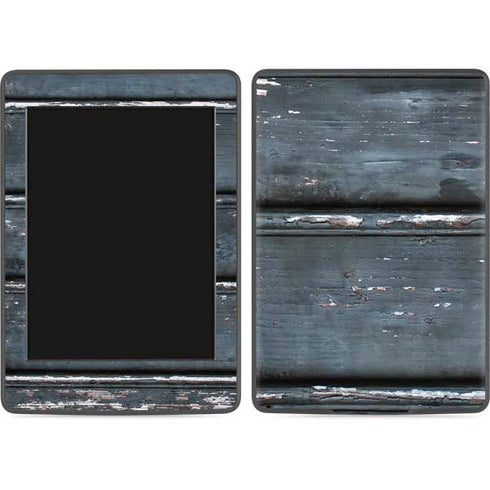 Chipped Blue Wood Amazon Kindle Skin