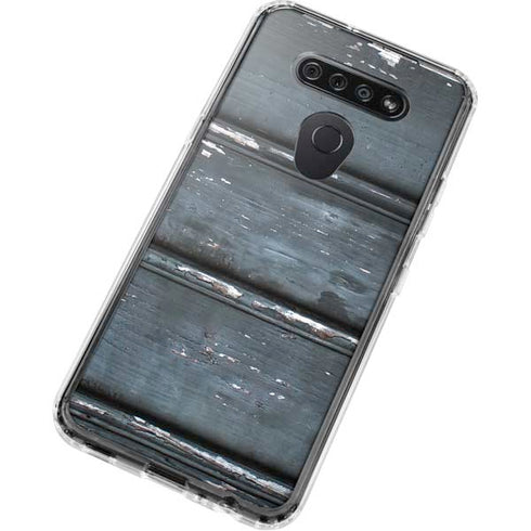 Chipped Blue Wood LG K51/Q51 Clear Case