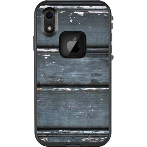 Chipped Blue Wood LifeProof Fre iPhone Skin
