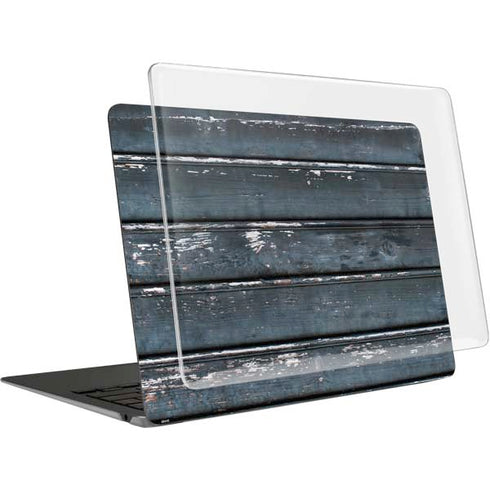 Chipped Blue Wood MacBook Air 13in M1 (2021) Case plus Skin