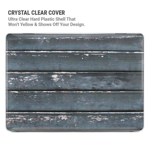 Chipped Blue Wood MacBook Air 13in M1 (2021) Case plus Skin