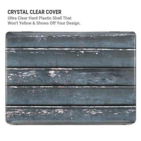 Chipped Blue Wood MacBook Pro 13in (2020) Case plus Skin