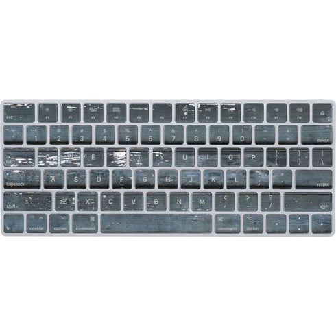 Chipped Blue Wood Magic Keyboard Skin