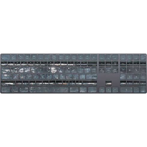 Chipped Blue Wood Magic Keyboard with Numeric Keypad Skin
