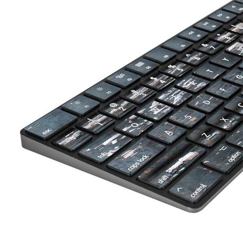 Chipped Blue Wood Magic Keyboard with Numeric Keypad Skin