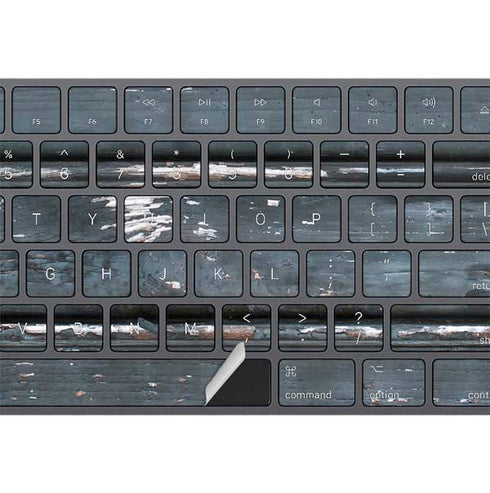 Chipped Blue Wood Magic Keyboard with Numeric Keypad Skin