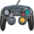 Chipped Blue Wood Nintendo GameCube Controller Skin