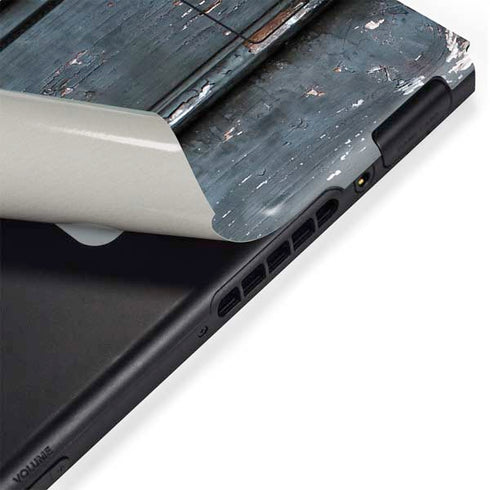 Chipped Blue Wood Nintendo Switch Bundle Skin