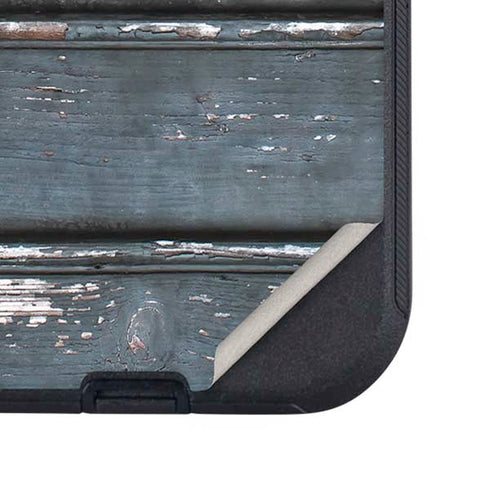 Chipped Blue Wood Otterbox Defender iPhone Skin