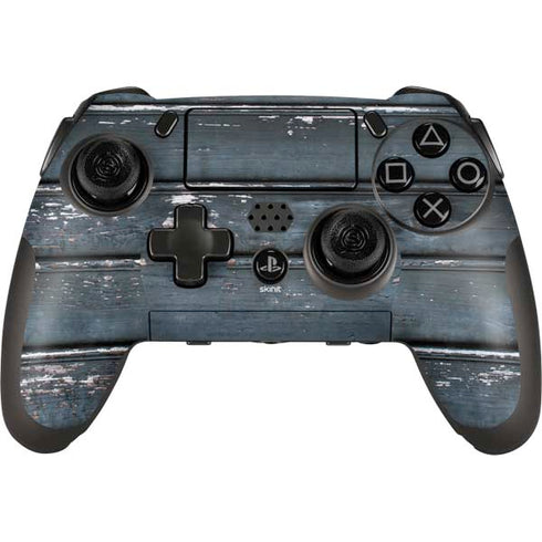 Chipped Blue Wood PlayStation Scuf Vantage 2 Controller Skin