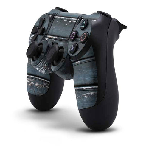 Chipped Blue Wood PS4 Pro/Slim Controller Skin
