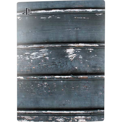 Chipped Blue Wood PS5 Digital Edition Bundle Skin