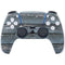 Chipped Blue Wood PS5 Controller Skin