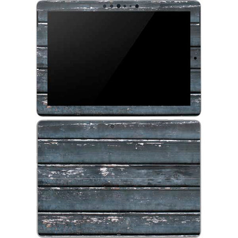 Chipped Blue Wood Surface Go Skin