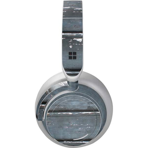 Chipped Blue Wood Surface Headphones Skin