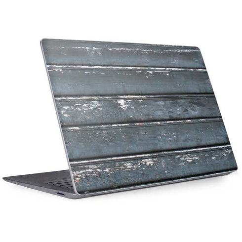 Chipped Blue Wood Surface Laptop 3 13.5in Skin