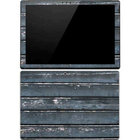 Chipped Blue Wood Surface Pro 4 Skin