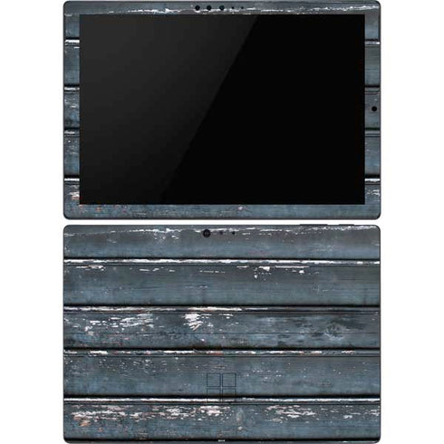 Chipped Blue Wood Surface Pro 6 Skin