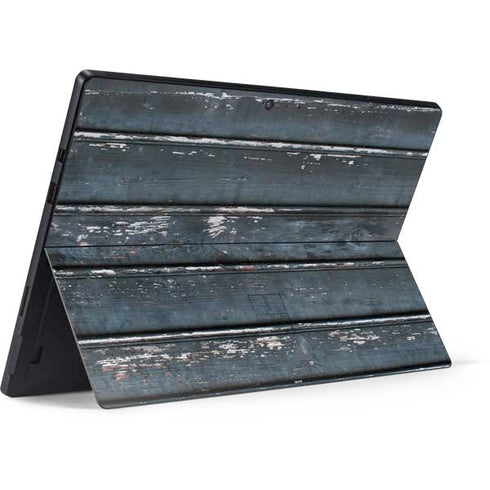 Chipped Blue Wood Surface Pro 6 Skin