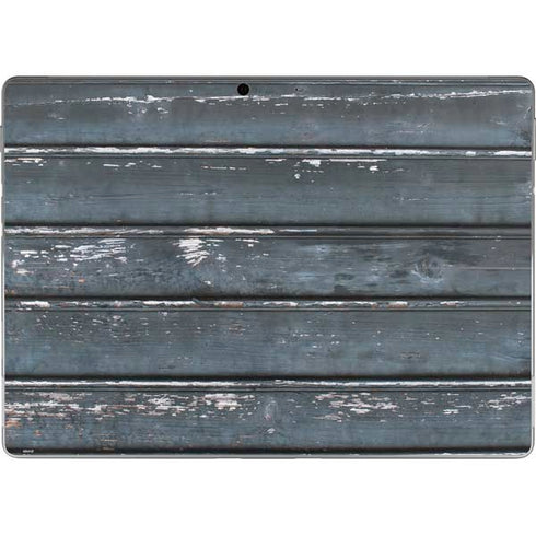 Chipped Blue Wood Surface Pro 8 Skin