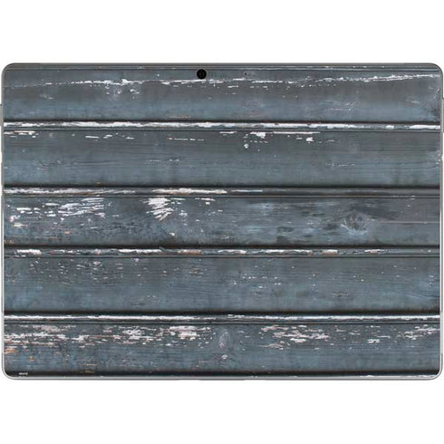 Chipped Blue Wood Surface Pro 9 Skin