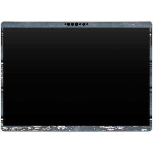 Chipped Blue Wood Surface Pro 9 Skin