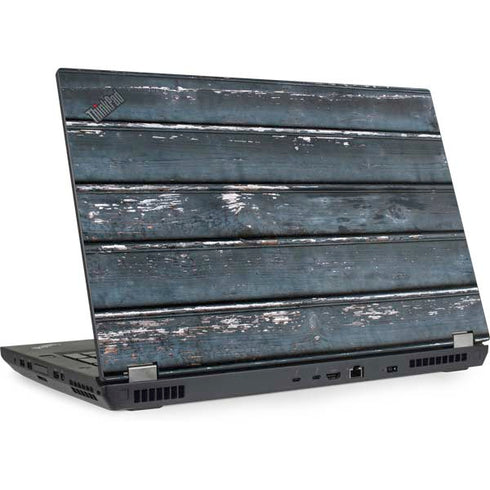 Chipped Blue Wood Lenovo ThinkPad Skin