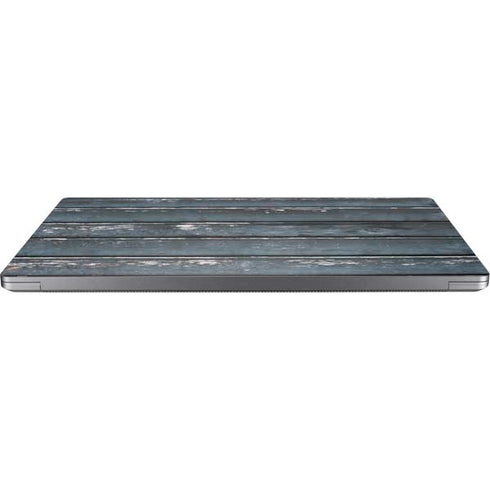 Chipped Blue Wood Universal Laptop 12in (9.8 x 6.8in) Skin