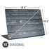 Chipped Blue Wood Universal Laptop 18in (14.6 x 10.6in) Skin