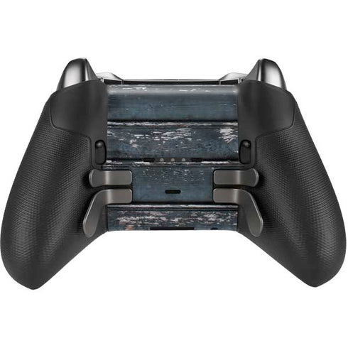 Chipped Blue Wood Xbox Elite Wireless Controller Series 2 Skin