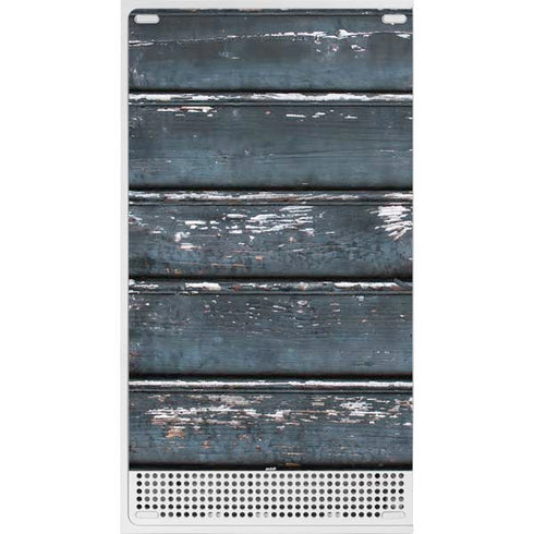 Chipped Blue Wood Xbox Series S Bundle Skin