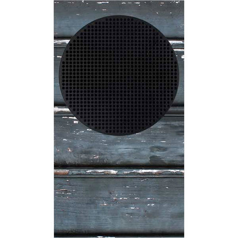 Chipped Blue Wood Xbox Series S Console Skin
