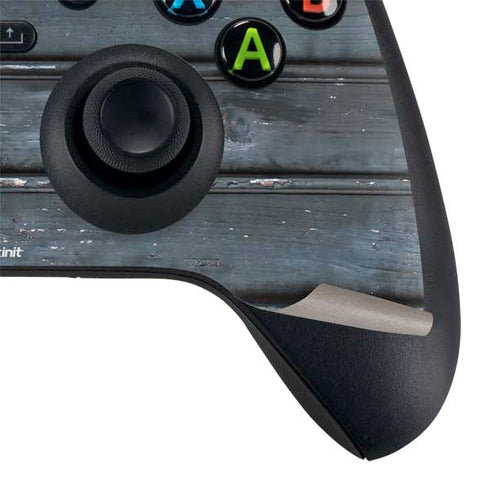 Chipped Blue Wood Xbox Series X Controller Skin